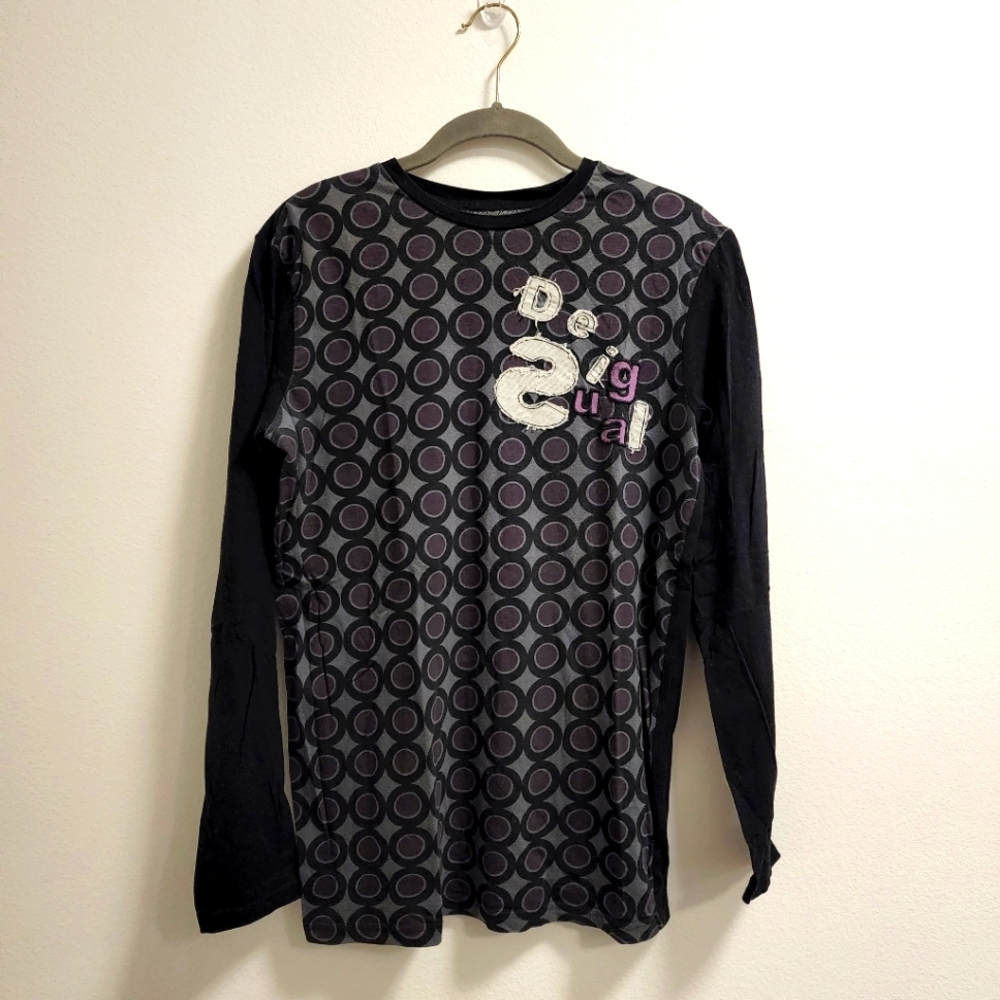 Desigual Long Sleeve Patchwork Shirt